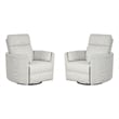 Parker Living Radius Natural Beauty Quartz Power Swivel Glider Recliner Two Pack