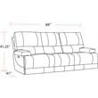 Parker Living Whitman Verona Linen Power Reclining Sofa and Loveseat