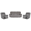 Parker Living Richland - Bristol Grey Power Reclining Sofa and Two Recliners