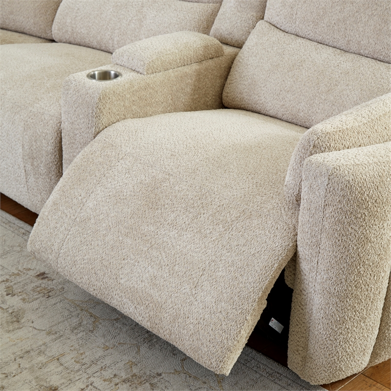 Parker Living Modesto Buttercream 6 Piece Power Reclining Sectional