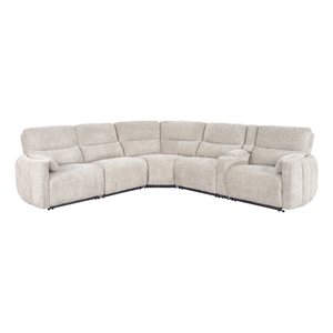 Parker Living Modesto Buttercream 6 Piece Power Reclining Sectional