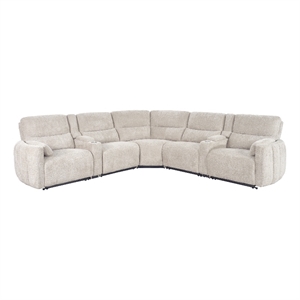 Parker Living Modesto Buttercream 7 Piece Modular Power Reclining Sectional
