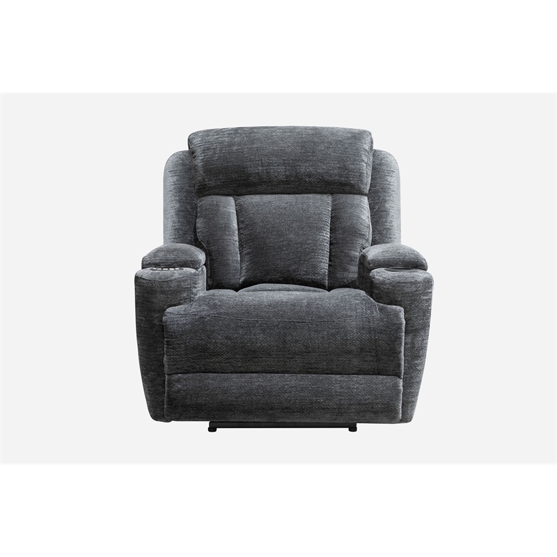 Parker Living Dalton - Lucky Charcoal Power Reclining Sofa and Recliner