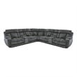 Dalton Lucky Charcoal 7 Piece Power Reclining Adjustable Headrests Sectional