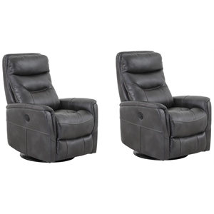 Parker Living Gemini - Flint Power Swivel Glider Recliner Two Pack
