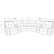 Swift Bourbon 7 Piece Power Reclining Adjustable Headrests Sectional