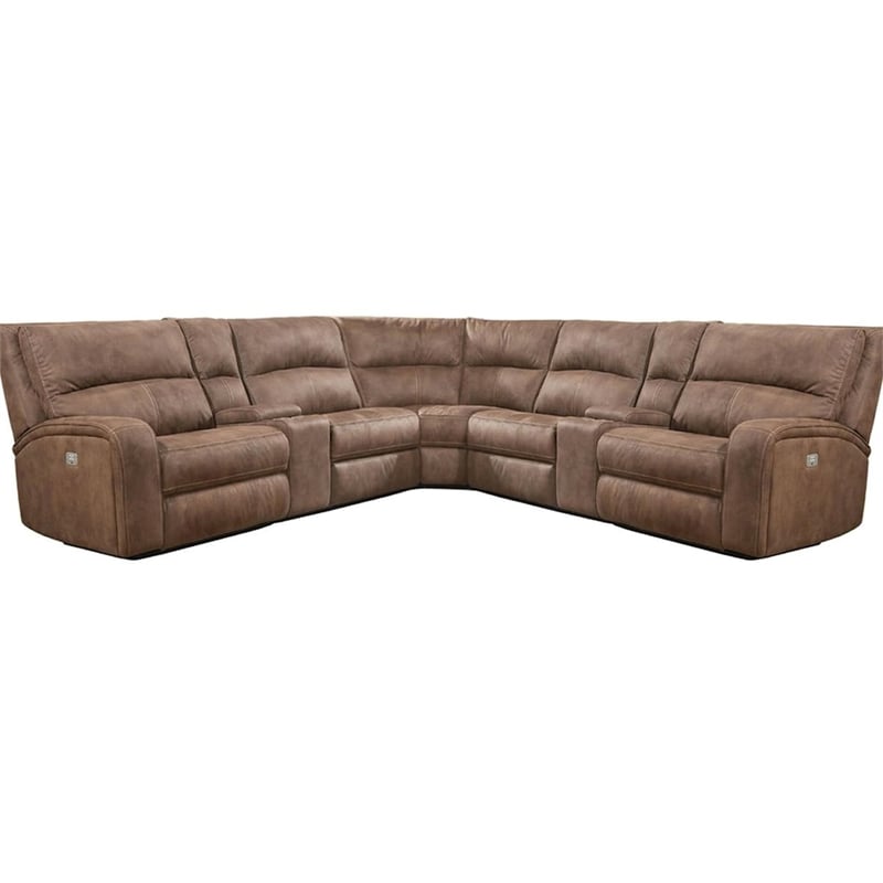 Polaris Kahlua 7 Piece Power Reclining Adjustable Headrests Sectional