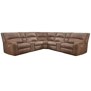 Polaris Kahlua 7 Piece Power Reclining Adjustable Headrests Sectional