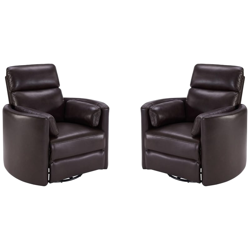 Parker Living Radius - Florence Brown - Power Swivel Glider Recliner Two Pack