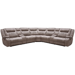 Parker Living Blake - Desert Taupe 7 Piece Reclining Sectional