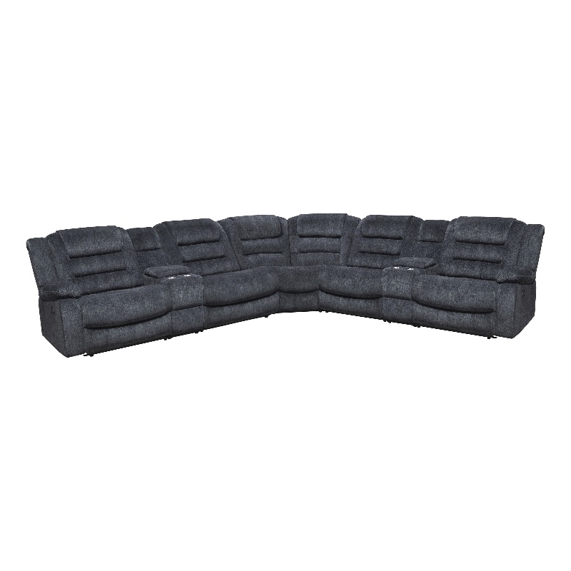 Parker Living Bolton - Misty Storm 7 Piece Reclining Sectional