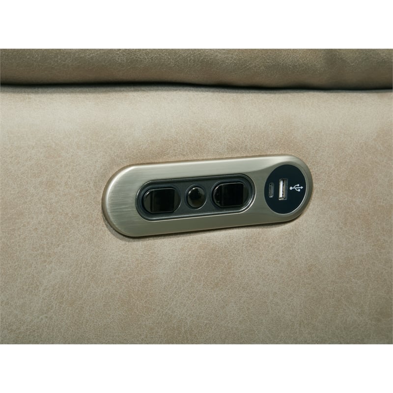 Caldwell Tahoe Fog 7 Piece Power Reclining Adjustable Headrests Sectional