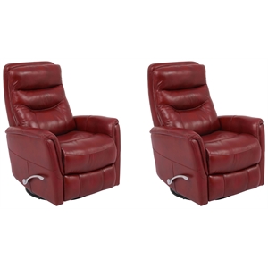 Parker Living Gemini - Rouge Swivel Glider Recliner Two Pack