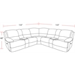 Gladiator Cobalt 7Piece Power ZG Reclining Adjustable Headrest Sectional