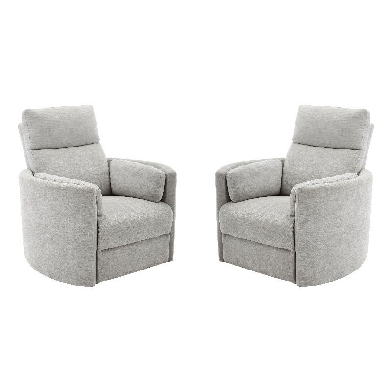 Parker Living Radius - Mineral Power Swivel Glider Recliner Two Pack