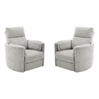 Parker Living Radius - Mineral Power Swivel Glider Recliner Two Pack