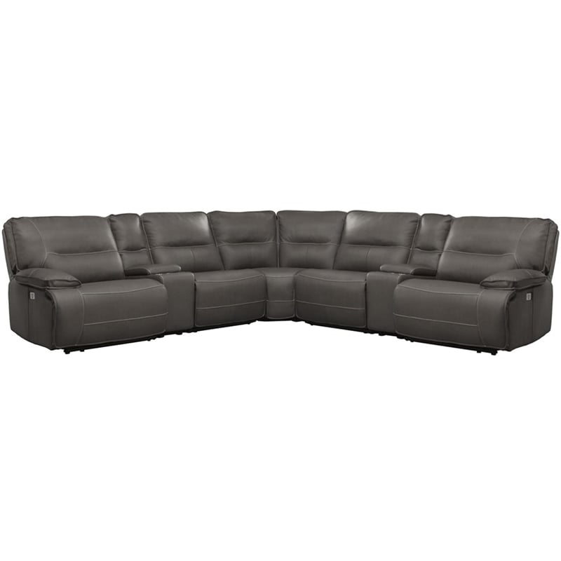 Spartacus Haze 7 Piece Power Reclining Adjustable Headrests Sectional