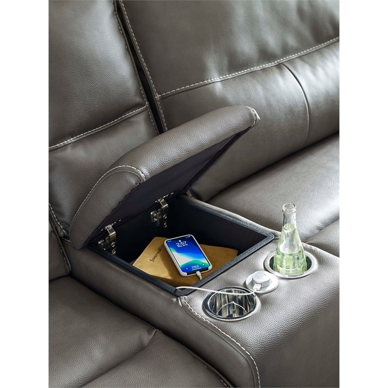 Spartacus Haze 7 Piece Power Reclining Adjustable Headrests Sectional