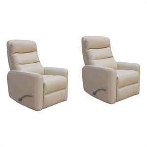 parker living hercules - oyster swivel glider recliner two pack