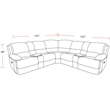 Spartacus Oyster 7 Piece Power Reclining Adjustable Headrests Sectional