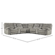 Parker Living Cooper - Shadow Natural 7 Piece Modular Manual Reclining Sectional
