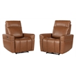 Parker Living Bradford Steamboat Ecru Power Zero Gravity Recliner Two Pack