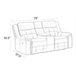 Parker Living Clayton Phantom Manual Console Loveseat
