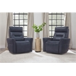 Parker Living Remmington Vintage Navy Power Swivel Glider Recliner Two Pack