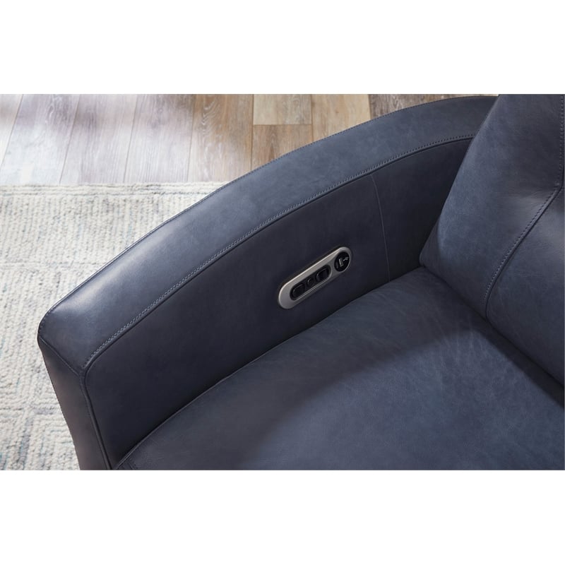 Parker Living Remmington Vintage Navy Power Swivel Glider Recliner Two Pack