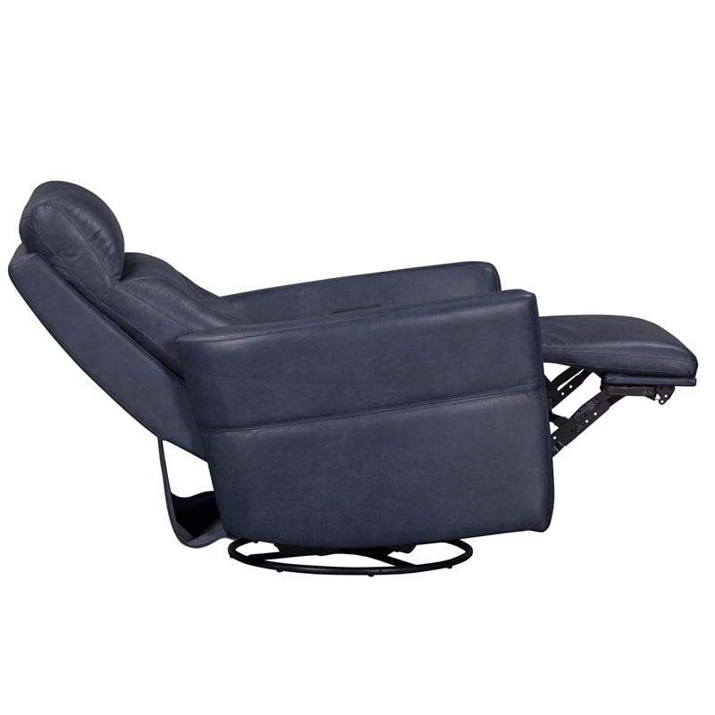 Parker Living Remmington Vintage Navy Power Swivel Glider Recliner Two Pack