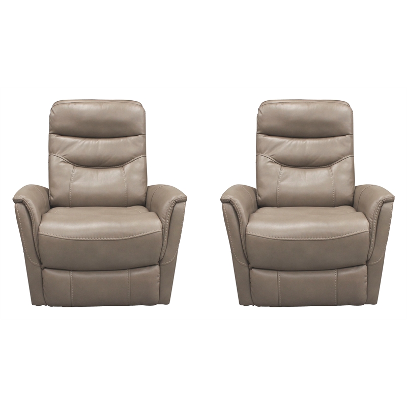 Parker Living Gemini Linen Swivel Glider Recliner Two Pack