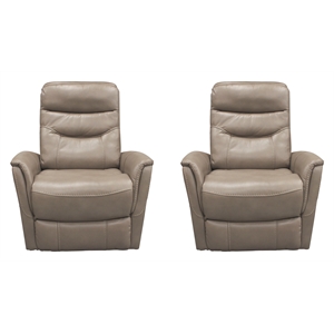 Parker Living Gemini Linen Swivel Glider Recliner Two Pack