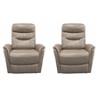 Parker Living Gemini Linen Swivel Glider Recliner Two Pack