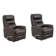 Parker Living Gemini Truffle Swivel Glider Recliner Two Pack