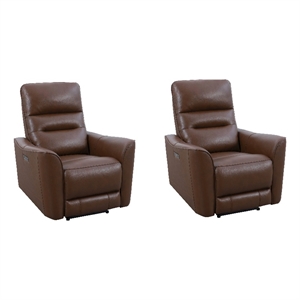 parker living taylor brazilian cocoa power zero gravity recliner two pack