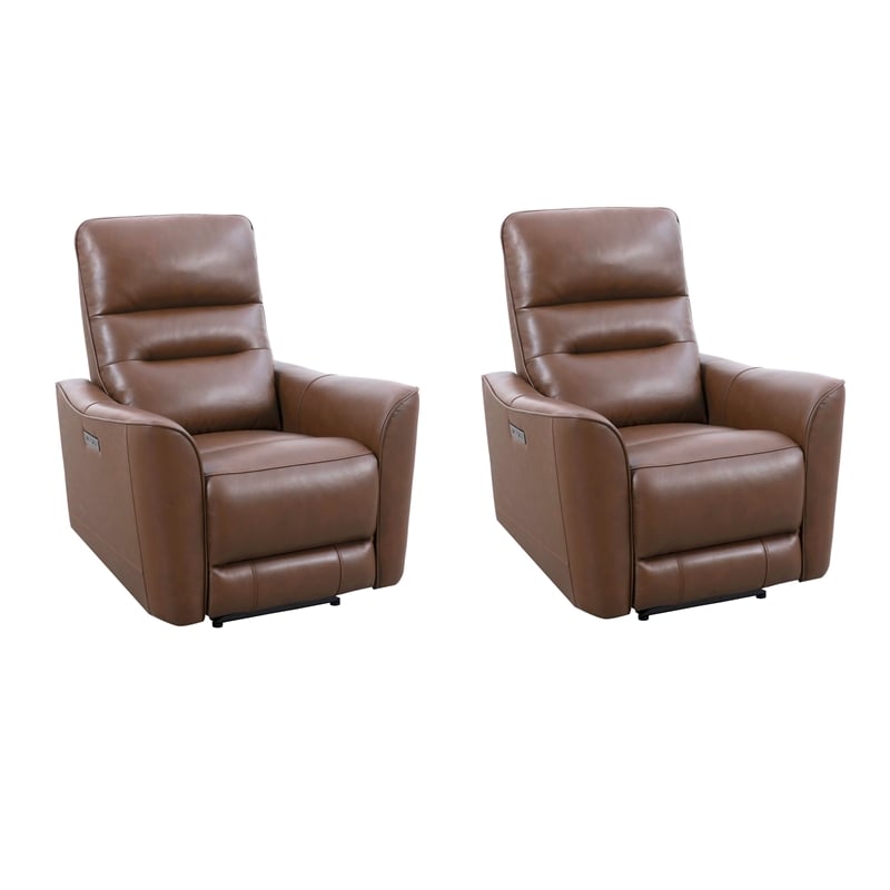 Parker Living Taylor Brazilian Cocoa Power Zero Gravity Recliner Two Pack