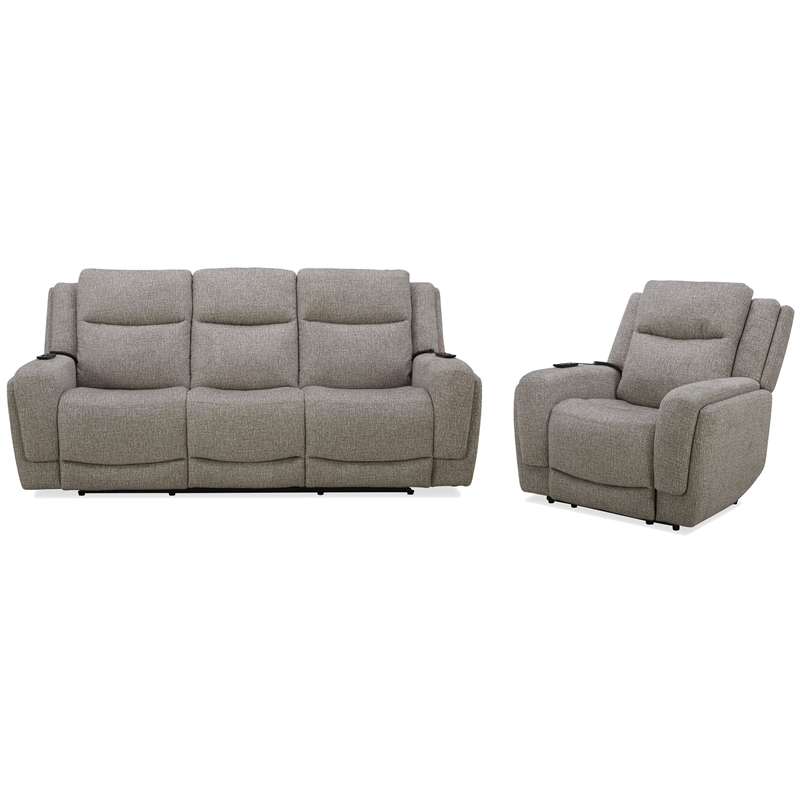 Parker Living Penfield Frappe Power Reclining Sofa and Recliner