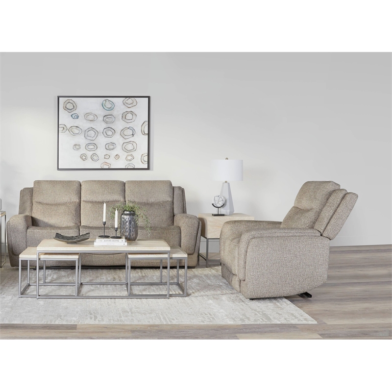 Parker Living Penfield Frappe Power Reclining Sofa and Recliner