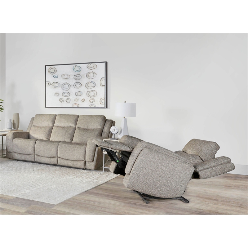 Parker Living Penfield Frappe Power Reclining Sofa and Recliner
