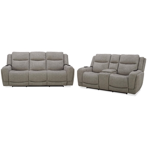 Parker Living Penfield Frappe Power Reclining Sofa and Loveseat