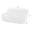 Parker Living Penfield Frappe Power Reclining Sofa and Loveseat