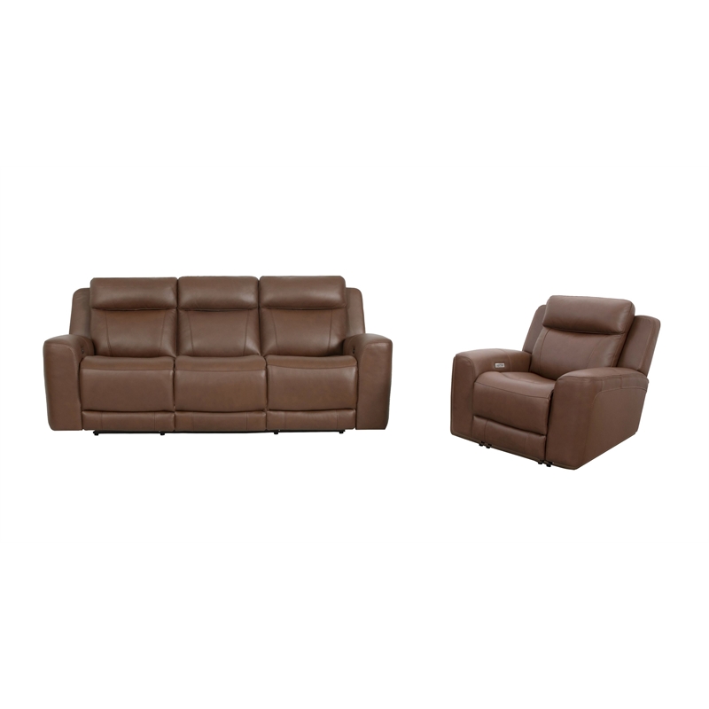 Parker Living Calgary Autumn Umber Power Reclining Sofa and Recliner