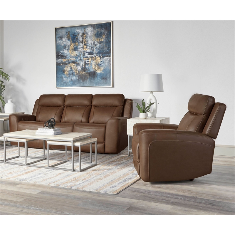 Parker Living Calgary Autumn Umber Power Reclining Sofa and Recliner