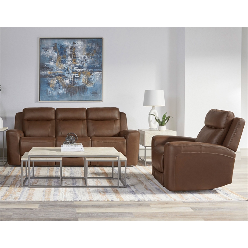 Parker Living Calgary Autumn Umber Power Reclining Sofa and Recliner