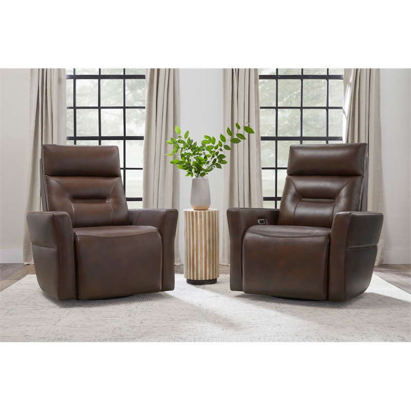 Parker Living Remmington Auburn Power Swivel Glider Recliner Two Pack