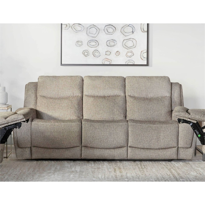 Parker Living Penfield Frappe Power Reclining Sofa and Two Recliners