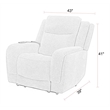Parker Living Penfield Frappe Power Reclining Sofa and Two Recliners