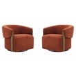 Parker Living Finley Island Rust Swivel Accent Chair Two Pack