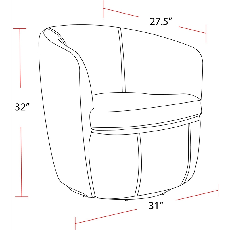 Parker Living Barolo Genuine Italian Leather Swivel Club Chair Two Pack