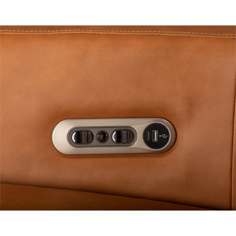 Parker Living Remmington Vintage Caramel Power Swivel Glider Recliner